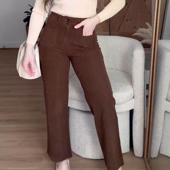 Corduroy Straight Leg Pant - Picture 3 of 3